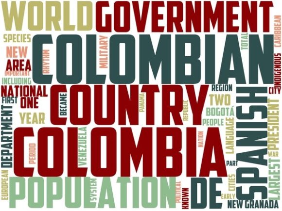 Colombo Wordart Sticker: A Hand-Drawn Word Cloud for Versatile Creative Projects