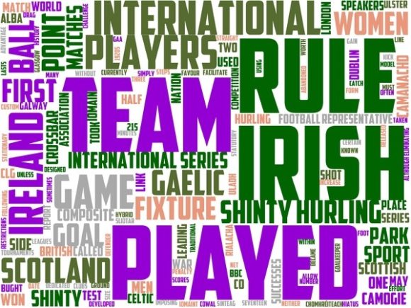 Composite Rules Shinty Hurling Wordart S