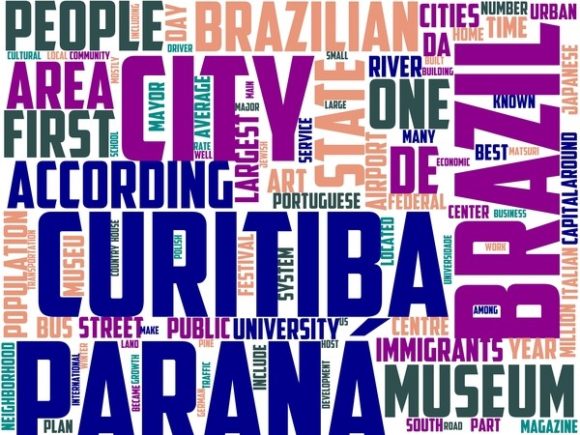 Curitiba Wordart Print: A Vibrant Hand-Drawn Wordcloud for Creative Expression & Everyday Design