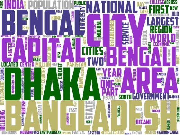 Dhaka Wordart Tumbler: A Hand-Drawn Word Cloud for Authentic, Versatile Design
