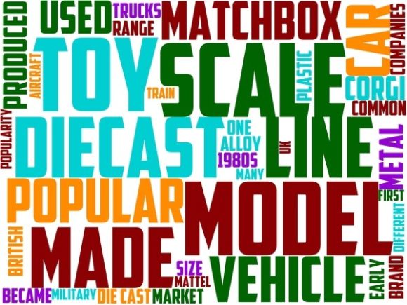 Diecast Collectibles Wordart Background