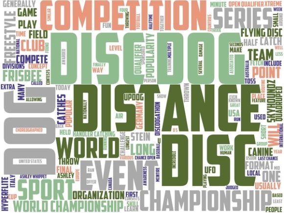 Disc Dog Wordart Book Cover
