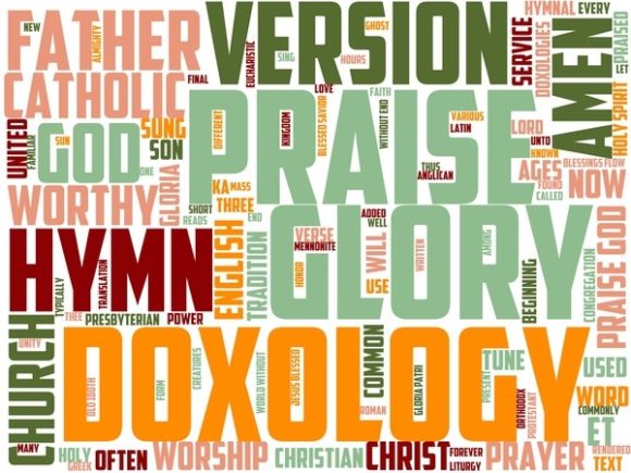 Doxology Wordart Book Cover: A Hand-Drawn Wordcloud That Works Across Media and Mindsets