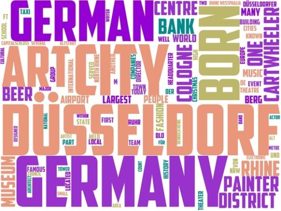 Dusseldorf Wordart Print: Hand-Drawn Word Clouds That Actually Work in Real Life