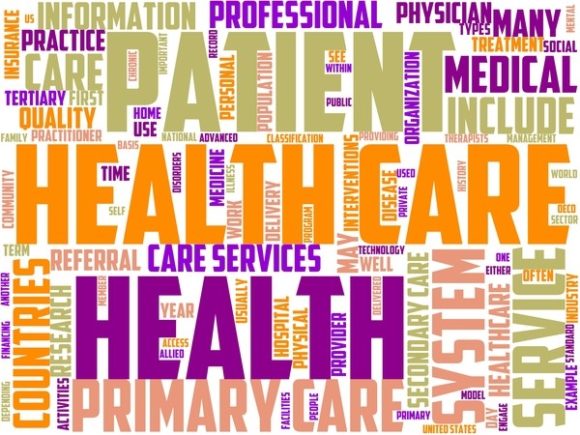 Health Service Wordart Book Cover