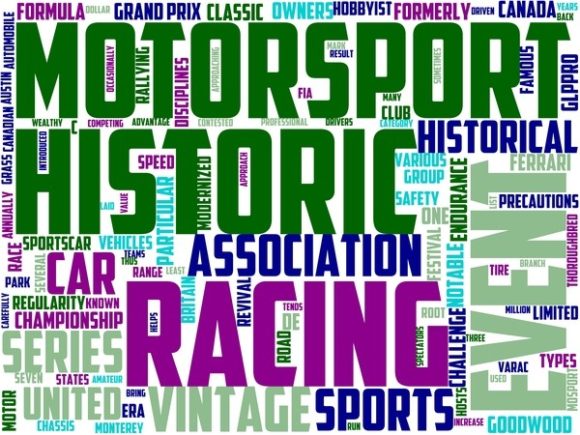 Historic Motorsport Wordart Banner